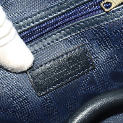 Christian Dior Vintage Trotter Boston Bag Canvas, NAVY, CANVAS, Travel bag