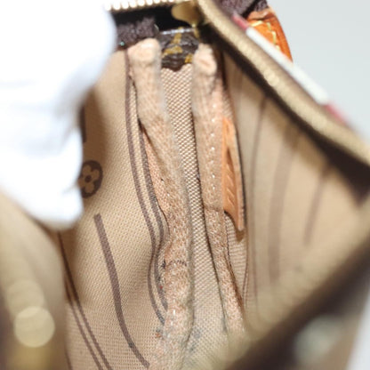 Louis Vuitton Pochette Accessoires Monogram Canvas, BROWN, CANVAS, Clutche & pouche