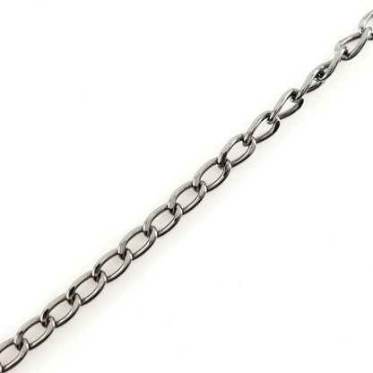 Chanel CC Pendant Necklace Metal with Crystals, SILVER, METAL, Necklace