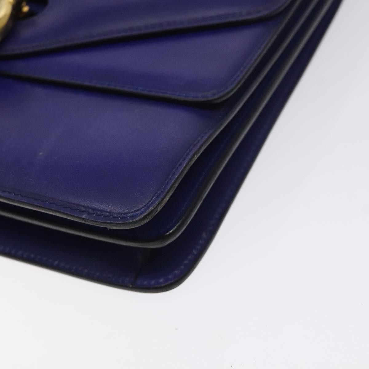 Celine Gancini Handbag Leather, PURPLE, LEATHER, Handbag