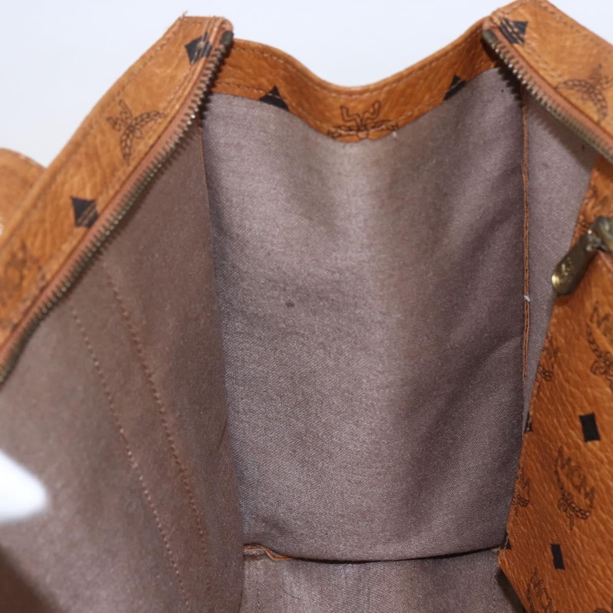 MCM Visetos Shoulder bag PVC, BROWN, CANVAS, Shoulder bag