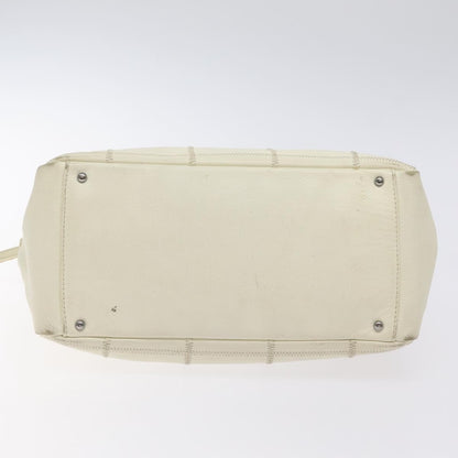 Chanel Chocolate Bar CC Bowler Bag Caviar skin, WHITE, LEATHER, Handbag