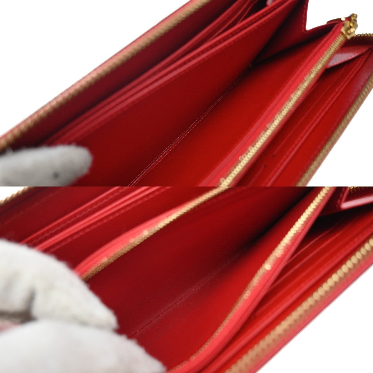 Louis Vuitton Zippy Wallet NM Monogram Patent, RED, PATENT_LEATHER, Wallets