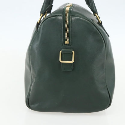 Saint Laurent Classic Duffle Bag Leather, GREEN, LEATHER, Travel bag