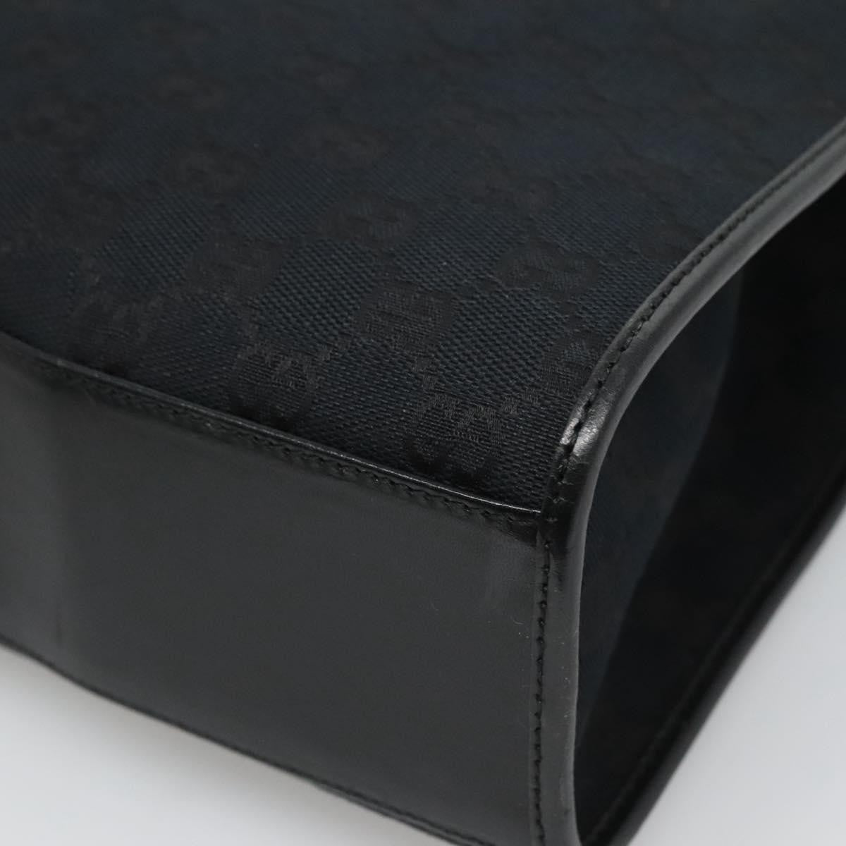 "Gucci Vintage Jackie Tote Canvas, Leather", BLACK, CANVAS, Tote bag