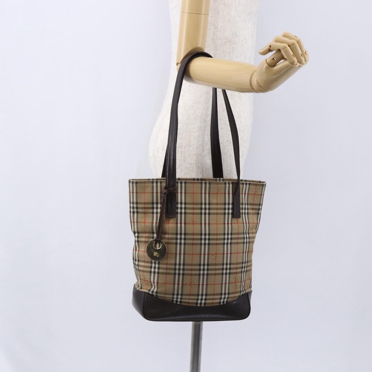 Burberry Vintage tote bag Canvas, BEIGE, CANVAS, Tote bag