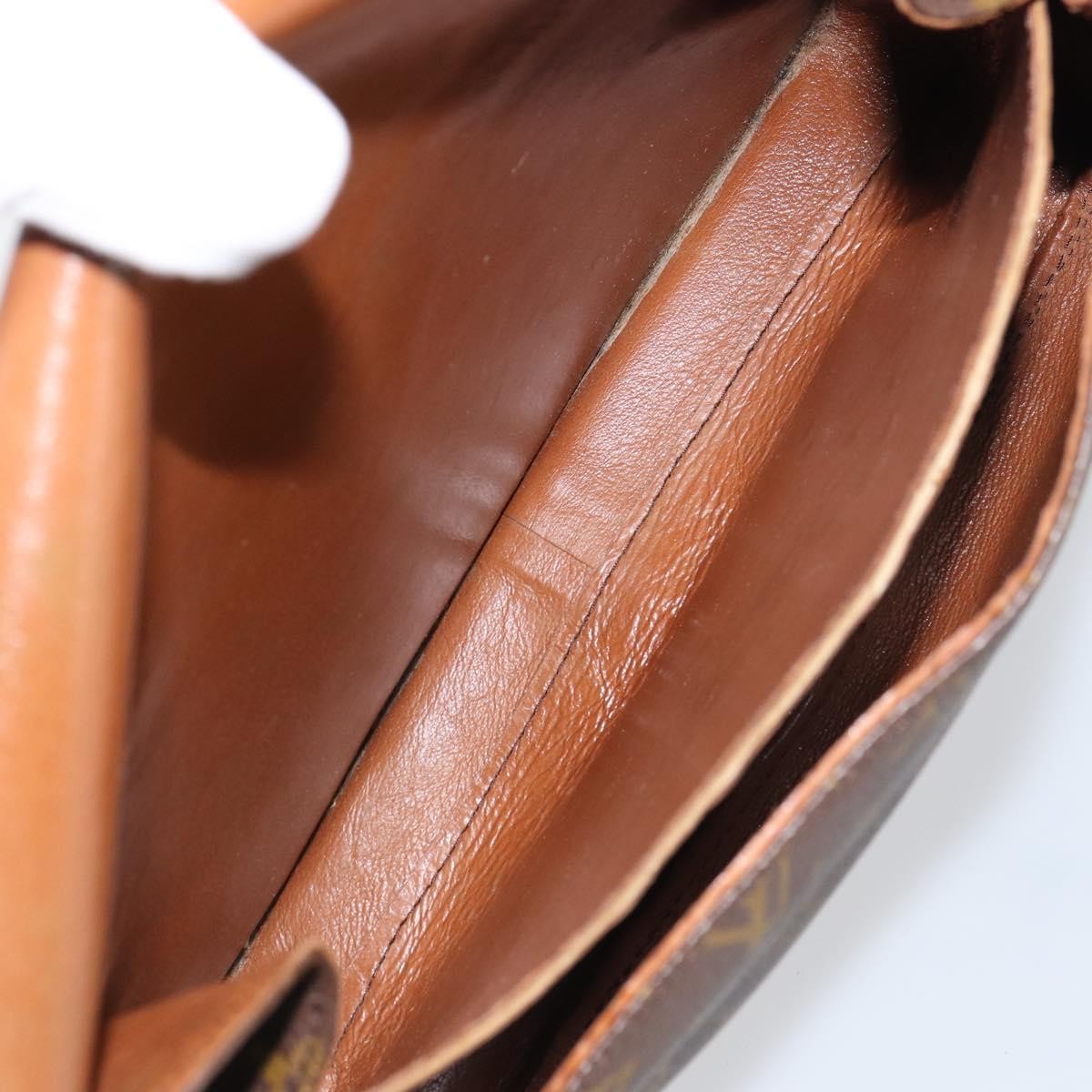 Louis Vuitton Cartouchiere Handbag Monogram Canvas, BROWN, CANVAS, Shoulder bag