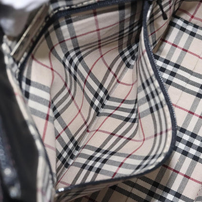 Burberry Vintage Handbag Leather, BLACK, LEATHER, Handbag