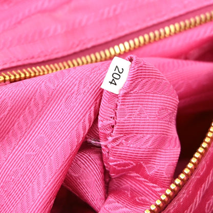 Prada Convertible Flap Tote Tessuto and Saffiano Leather, PINK, NYLON, Tote bag