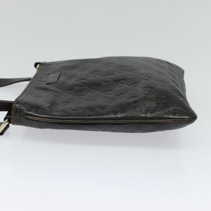 Gucci Zip Top Messenger Bag Guccissima Leather, BROWN, LEATHER, Shoulder bag