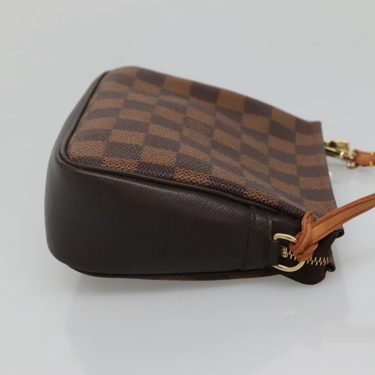 Louis Vuitton Trousse Make Up Bag Damier, BROWN, CANVAS, Clutche & pouche