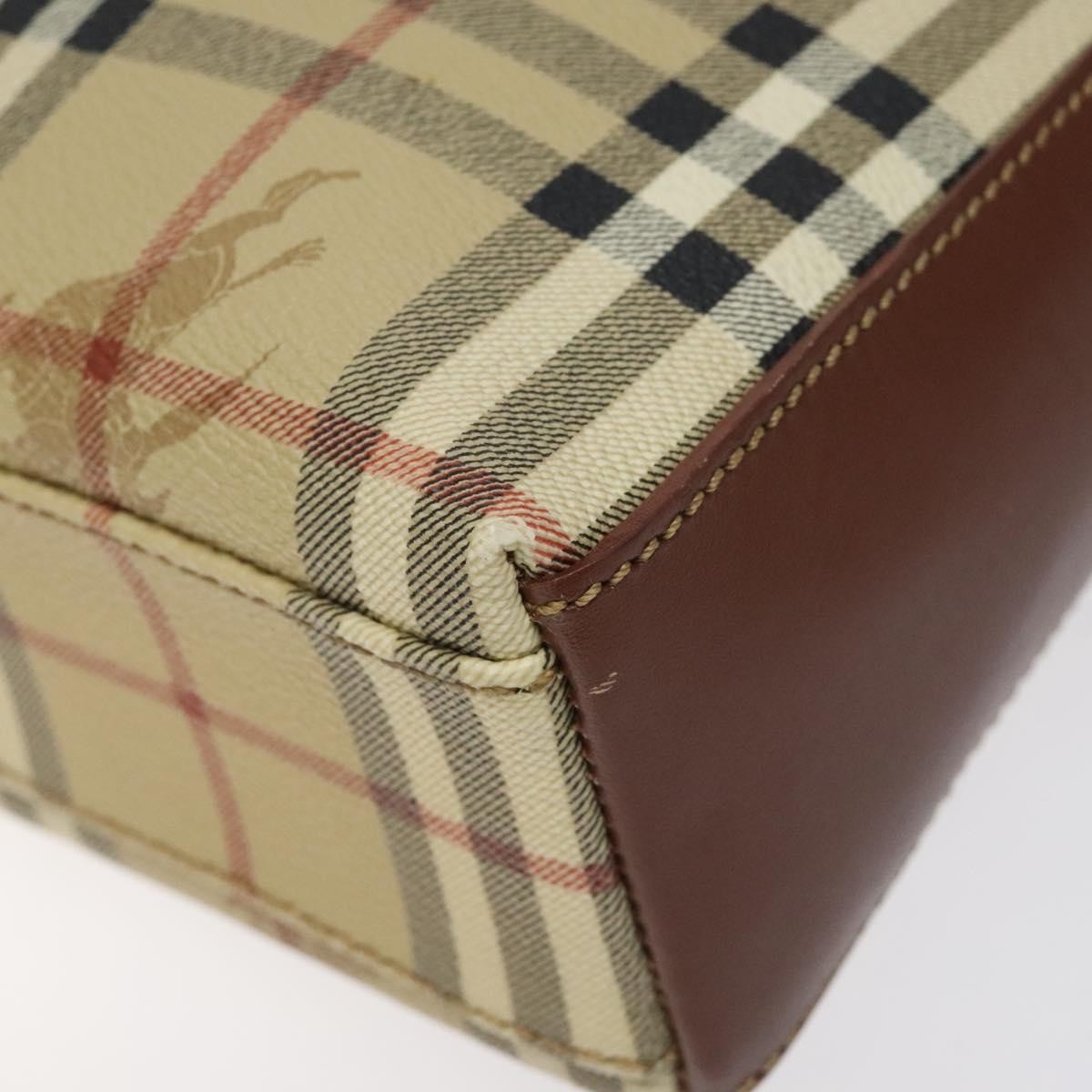 Burberry Shoulder Bag Nova Check Canvas, BEIGE, PVC, Shoulder bag