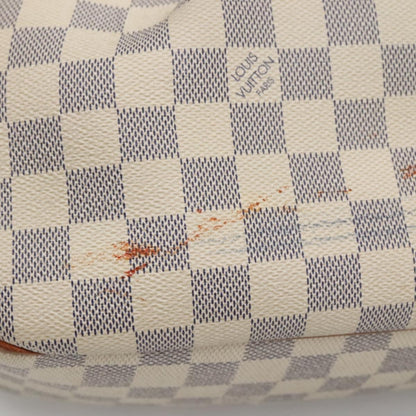 Louis Vuitton Siracusa Handbag Damier, WHITE, CANVAS, Shoulder bag
