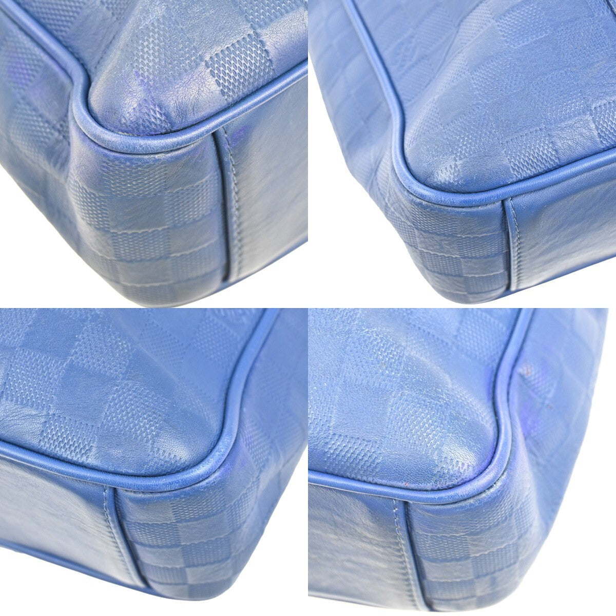 Louis Vuitton Tadao Handbag Damier Infini Leather, BLUE, LEATHER, Handbag