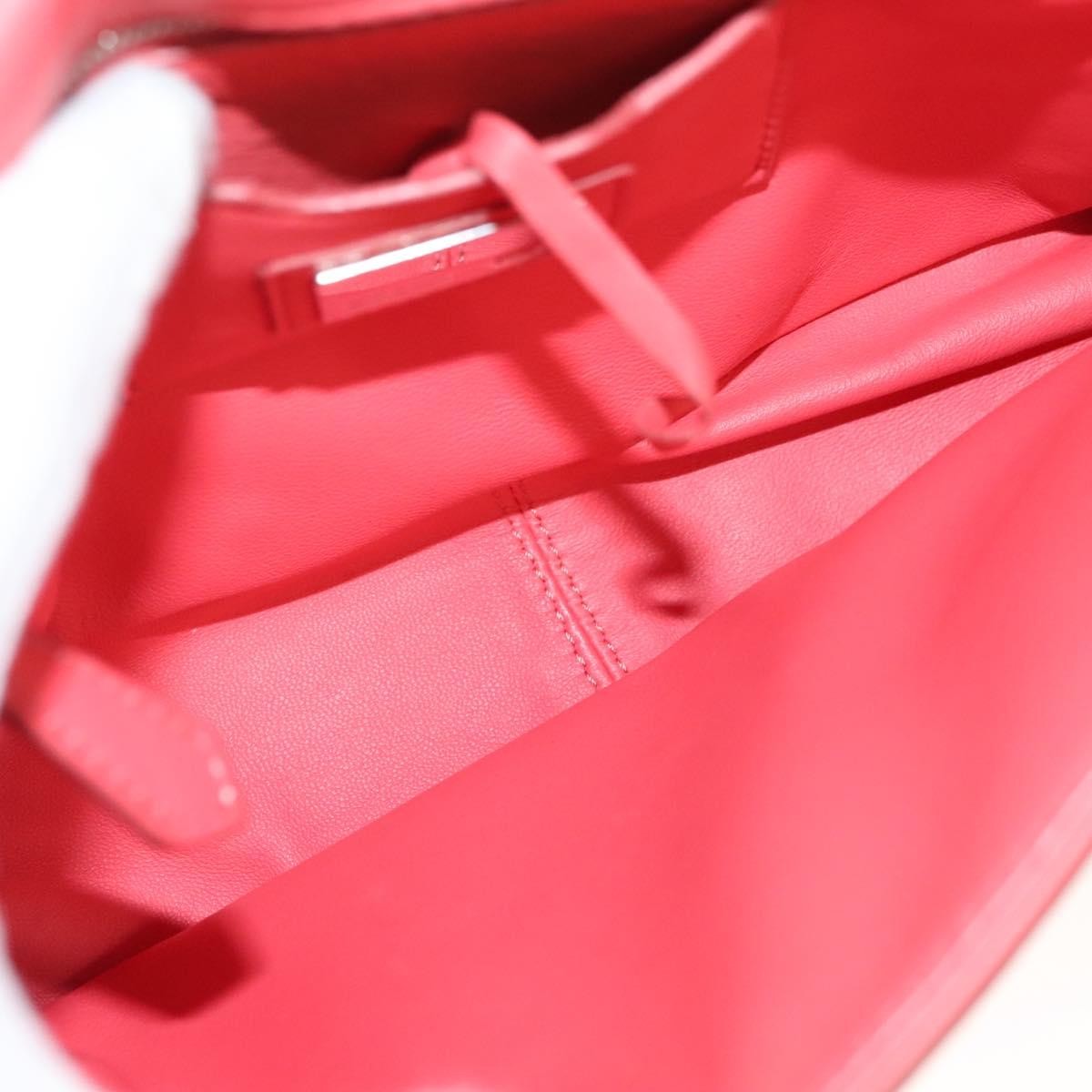 Fendi Be Baguette Flap Bag Leather, PINK, LEATHER, Shoulder bag