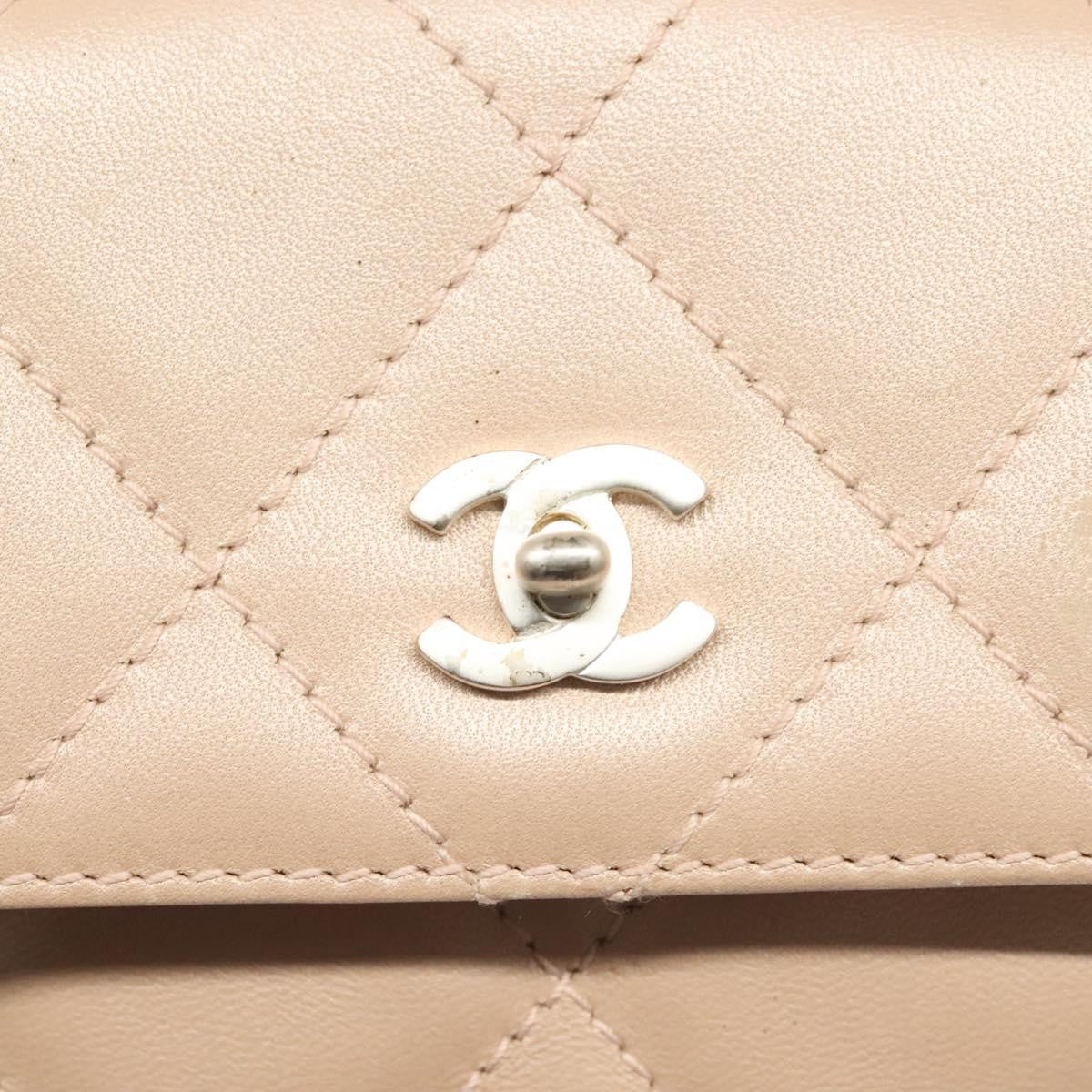 Chanel Vintage Clutch Leather, BEIGE, LEATHER, Clutche & pouche