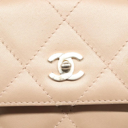 Chanel Vintage Clutch Leather, BEIGE, LEATHER, Clutche & pouche
