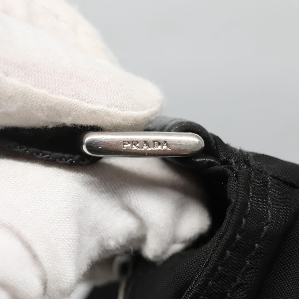 Prada Flat Messenger Bag Tessuto, BLACK, NYLON, Shoulder bag