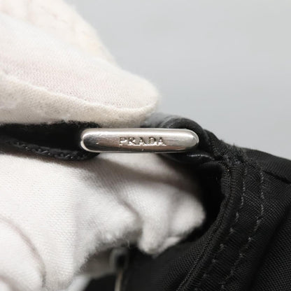 Prada Flat Messenger Bag Tessuto, BLACK, NYLON, Shoulder bag