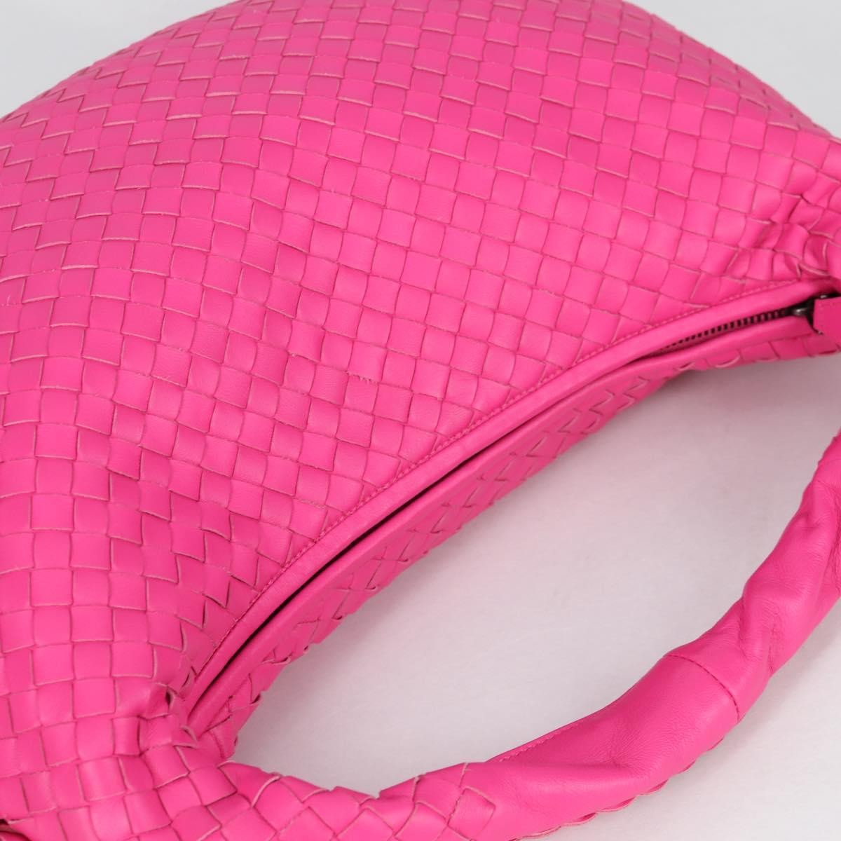 Bottega Veneta Veneta Hobo Intrecciato Nappa, PINK, LEATHER, Handbag