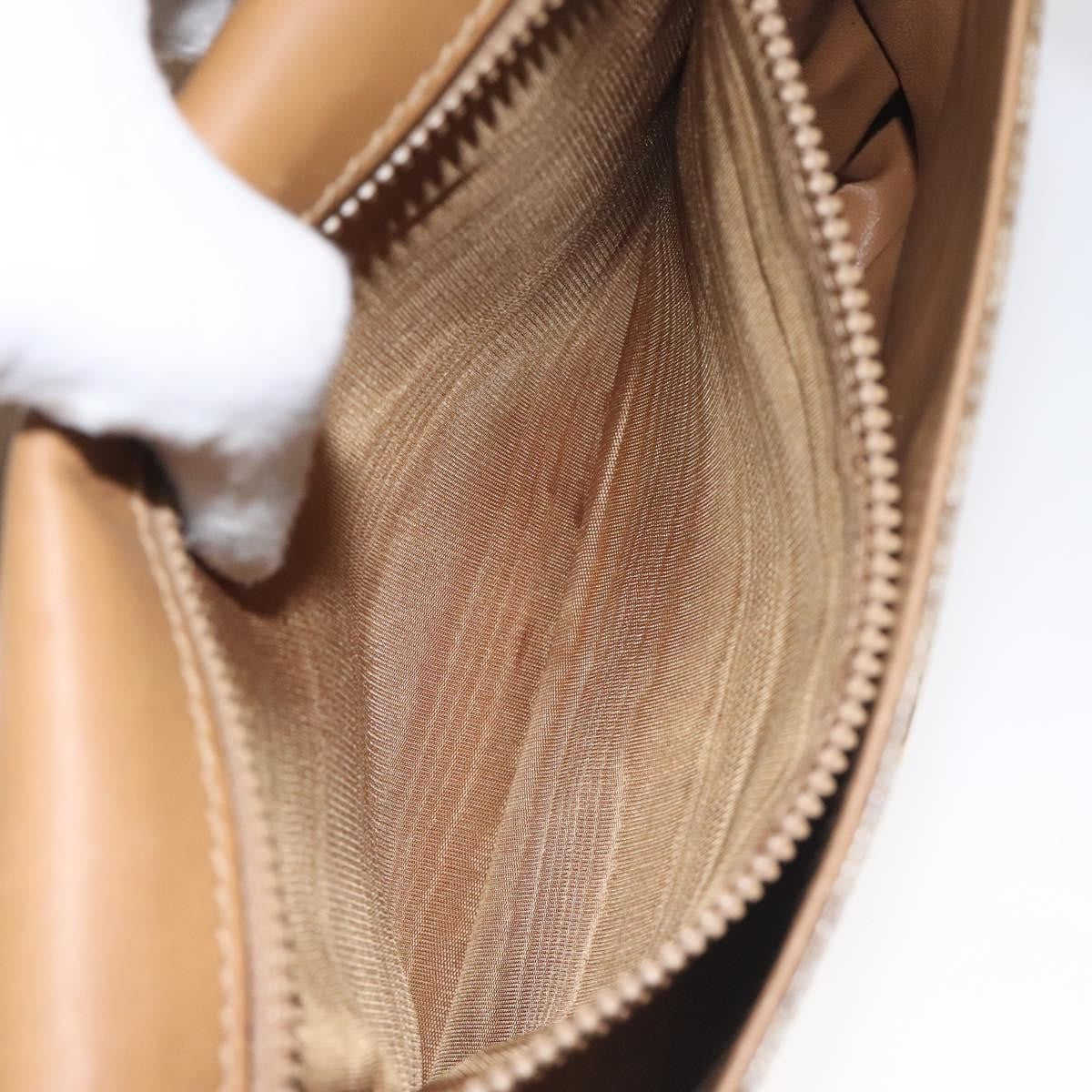 Celine Macadam Shoulder Bag Canvas, BROWN, CANVAS, Shoulder bag