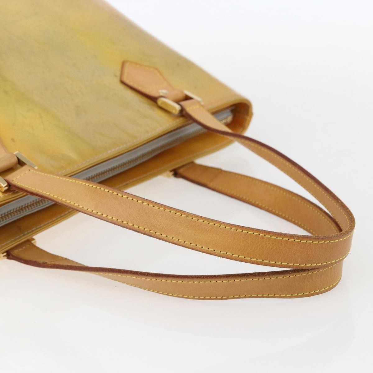 Louis Vuitton Houston Handbag Monogram Vernis, BEIGE, PATENT_LEATHER, Tote bag