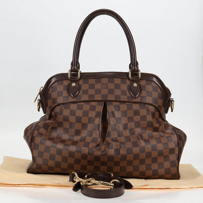Louis Vuitton Trevi Handbag Damier, BROWN, CANVAS, Handbag