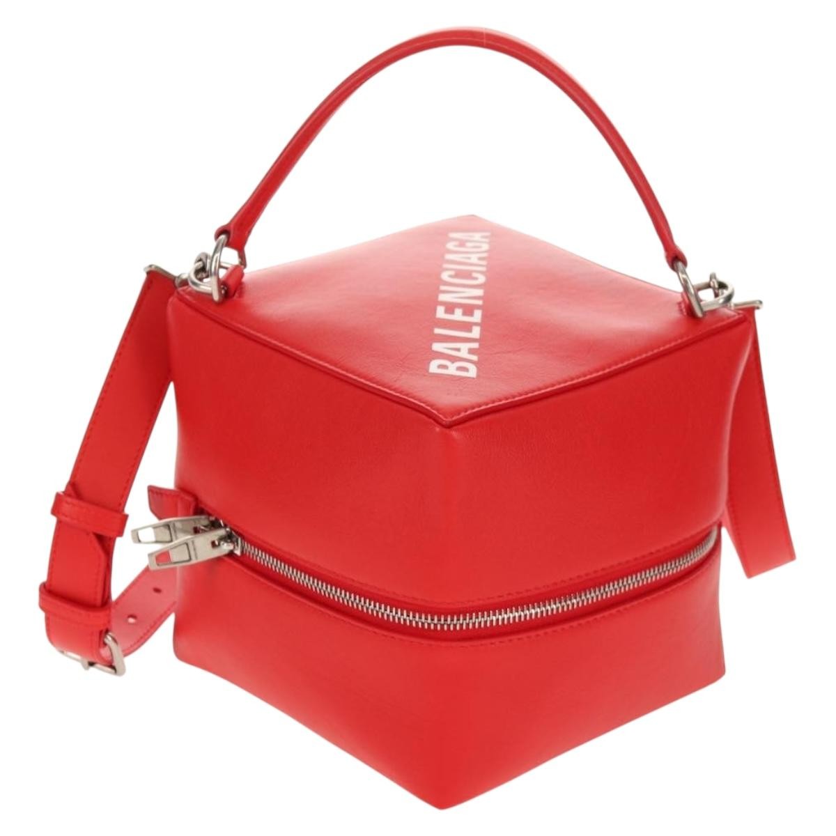 Balenciaga 4x4 Bag Leather, RED, LEATHER, Handbag