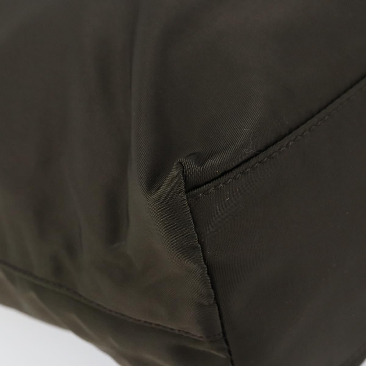 Prada Vintage Zip Tote Tessuto, KHAKI, NYLON, Tote bag