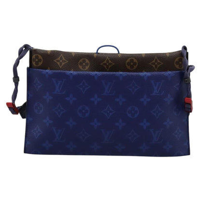 Louis Vuitton Outdoor Pouch Limited Edition Monogram Pacific Canvas, BLUE, CANVAS, Clutche & pouche