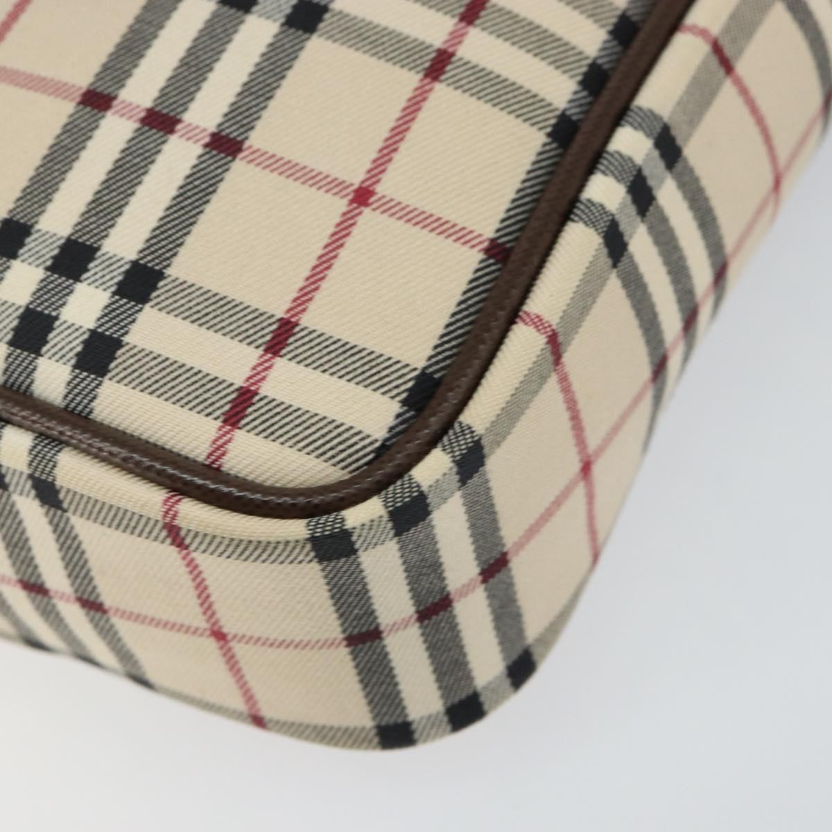 Burberry Nova check Shoulder bag Canvas and Leather, BEIGE, CANVAS, Shoulder bag