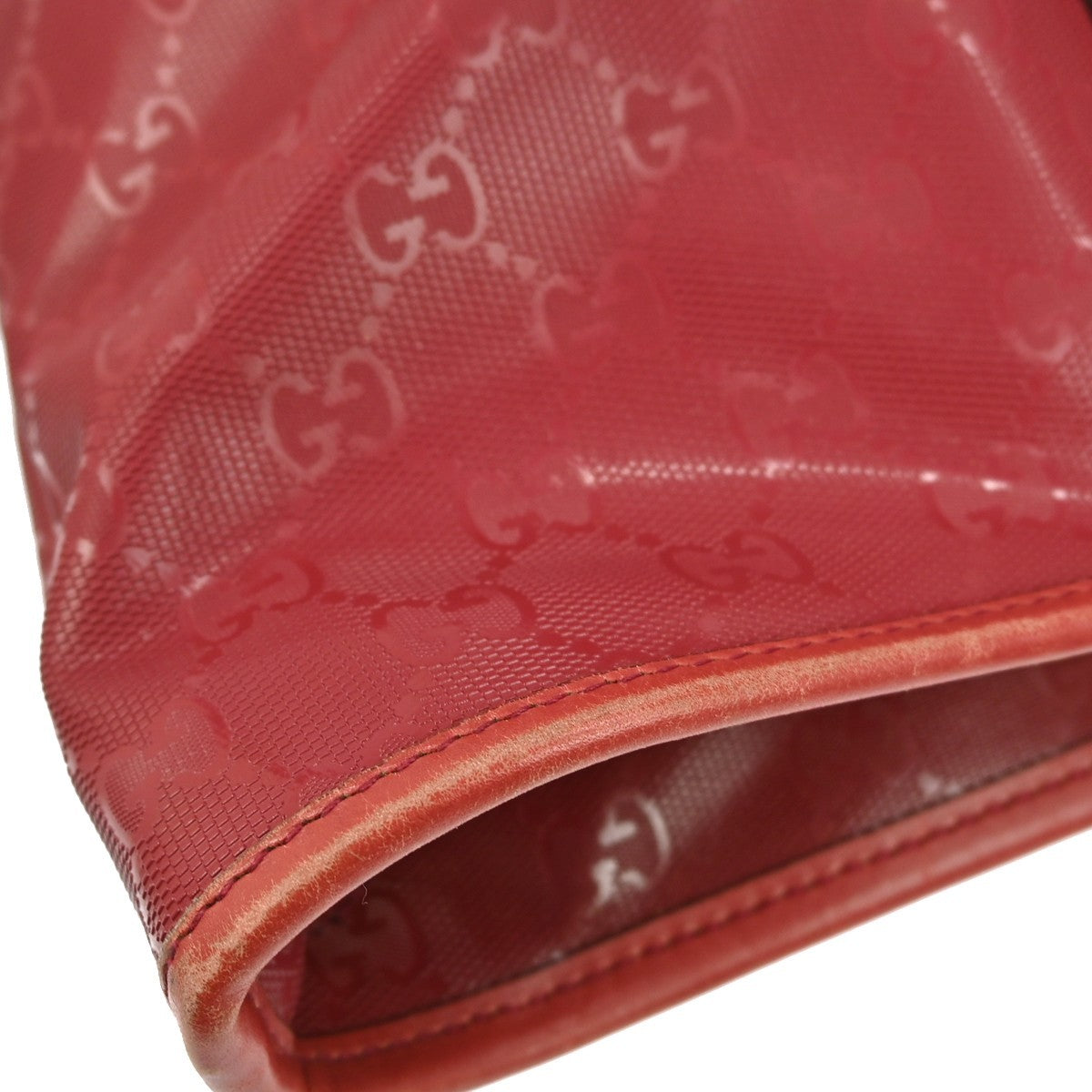 Gucci Plus Tote GG Imprime, RED, LEATHER, Tote bag
