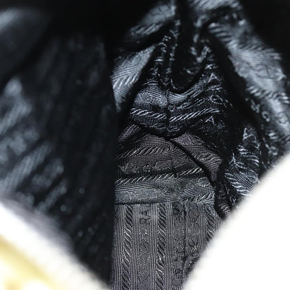 Prada Vintage Zip Handbag Tessuto, BEIGE, NYLON, Handbag