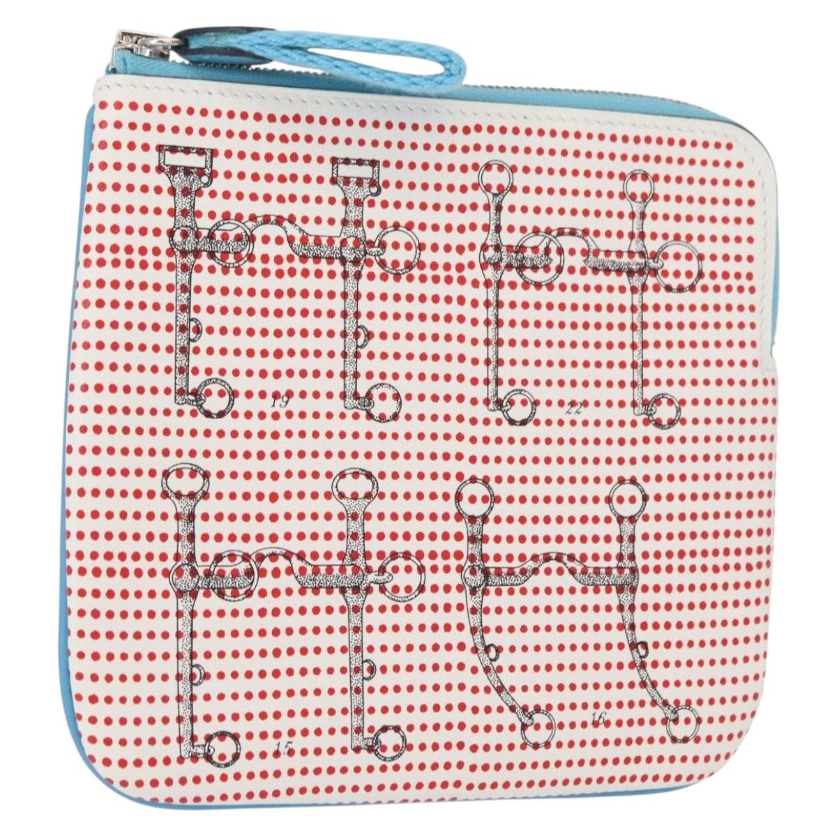 Hermes Carre Pocket Pouch Printed Swift, MULTICOLOUR, LEATHER, Clutche & pouche