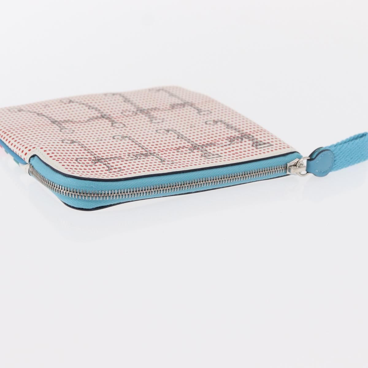 Hermes Carre Pocket Pouch Printed Swift, MULTICOLOUR, LEATHER, Clutche & pouche