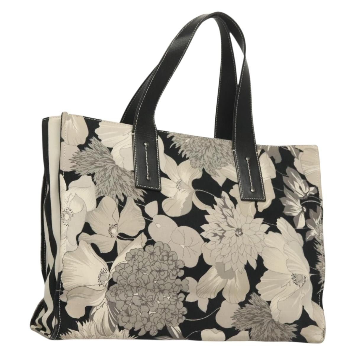 Burberry Vintage Tote Canvas, BLACK, CANVAS, Tote bag