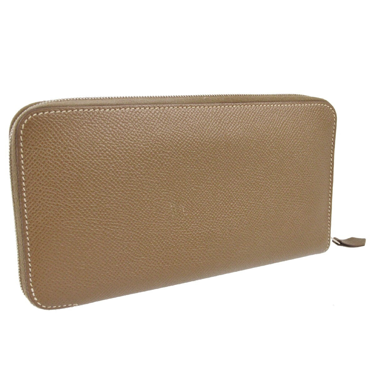 Hermes Azap Zip Around Wallet Epsom, GRAY, LEATHER, Wallets