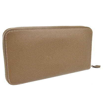 Hermes Azap Zip Around Wallet Epsom, GRAY, LEATHER, Wallets