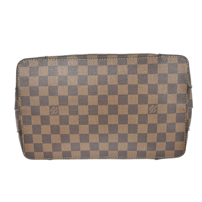 Louis Vuitton Hampstead Handbag Damier, Brown, Canvas, Handbag