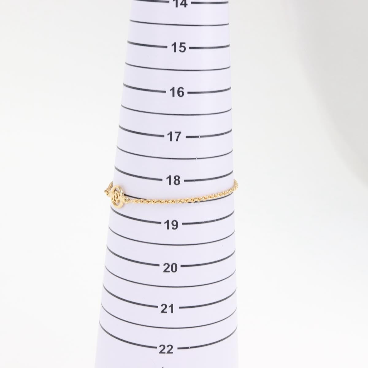 Christian Dior Vintage Logo Bracelet Metal, GOLD, METAL, Bracelet