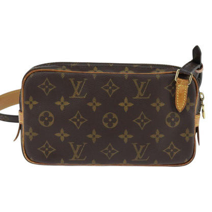Louis Vuitton Pochette Marly Bandouliere Bag Monogram Canvas, BROWN, CANVAS, Shoulder bag