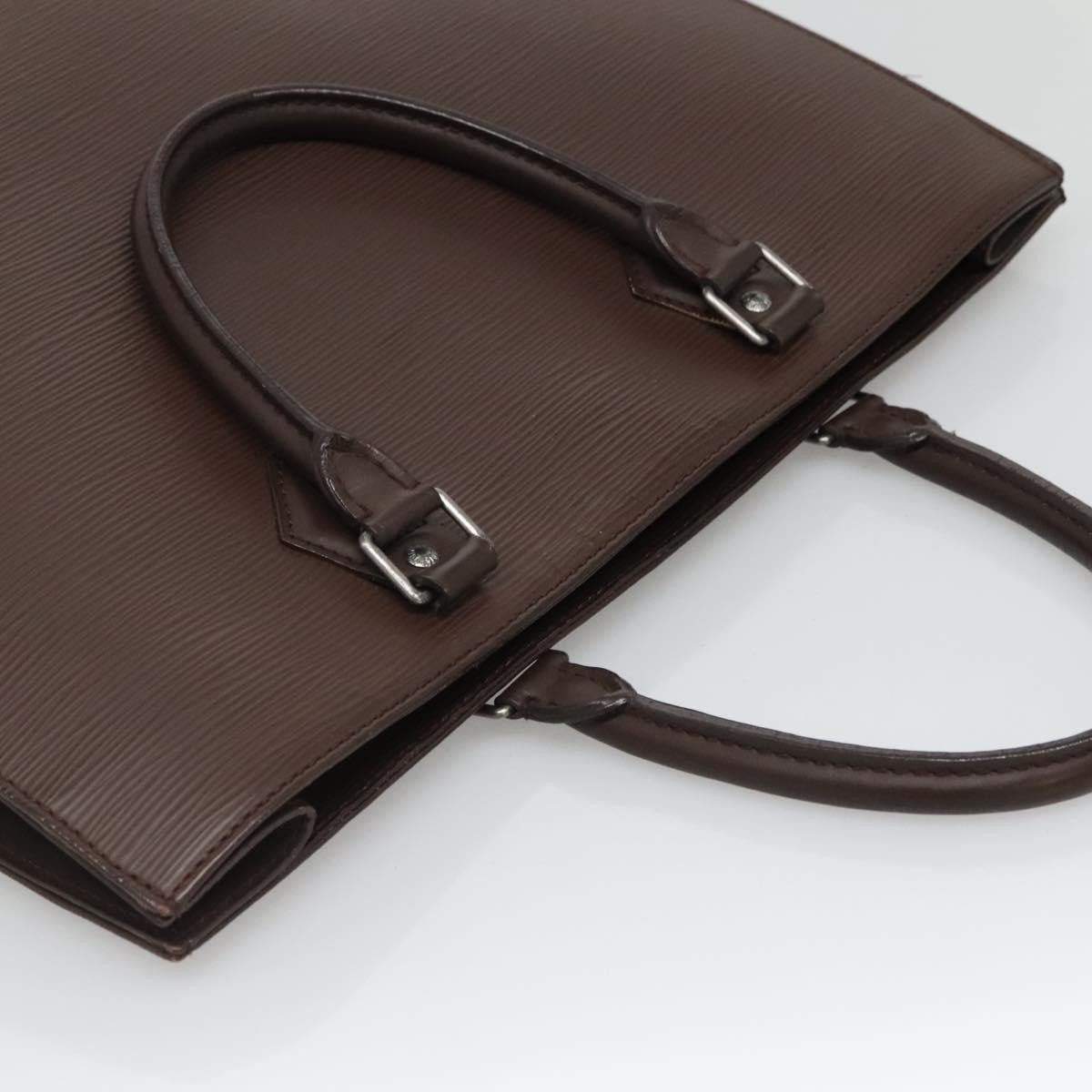 Louis Vuitton Sac Plat Bag Epi Leather, BROWN, LEATHER, Handbag