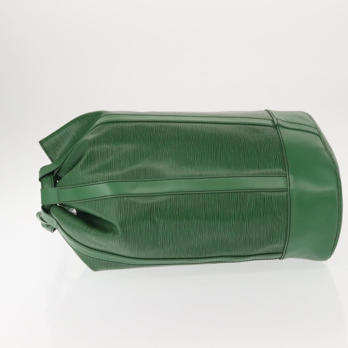 Louis Vuitton Randonnee Backpack Epi Leather, GREEN, LEATHER, Shoulder bag