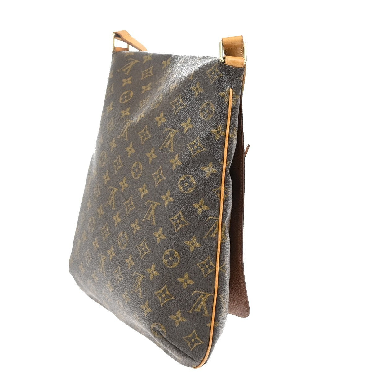 Louis Vuitton Musette Salsa Handbag Monogram Canvas, BROWN, LEATHER, Shoulder bag