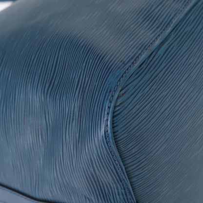 Louis Vuitton Petit Noe Handbag Epi Leather, BLUE, LEATHER, Shoulder bag