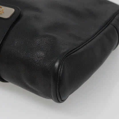 Christian Dior Shoulder bag Leather, BLACK, LEATHER, Shoulder bag