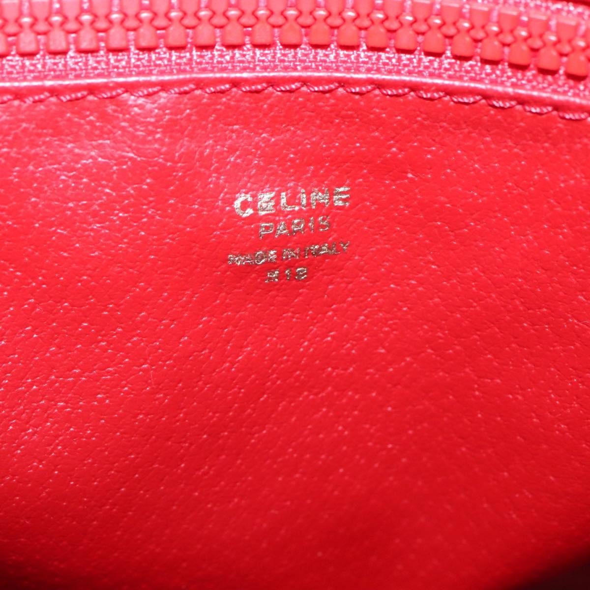Celine Circle Logo Handbag Leather, BLUE, LEATHER, Handbag