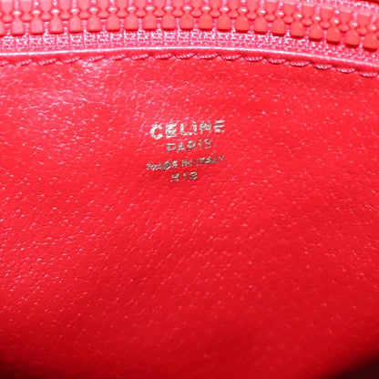 Celine Circle Logo Handbag Leather, BLUE, LEATHER, Handbag