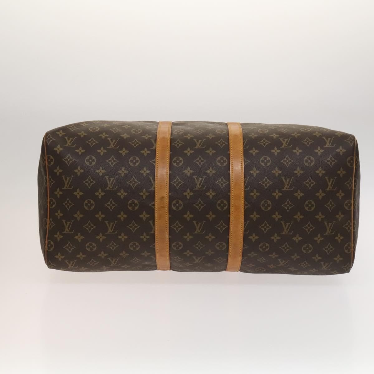Louis Vuitton Keepall Bag Monogram Canvas, BROWN, CANVAS, Travel bag