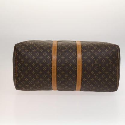 Louis Vuitton Keepall Bag Monogram Canvas, BROWN, CANVAS, Travel bag